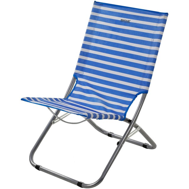 Regatta Kruza Collapsable Beach Lounger Camping Deck Chair for sale