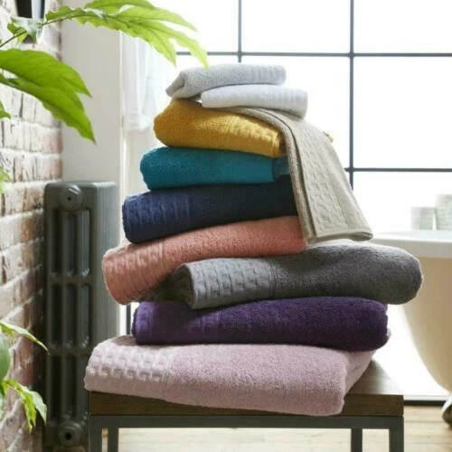 Hand Bordered Bath Towels & Washcloths