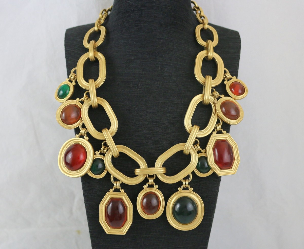 Yves Saint Laurent YSL By Robert Goossens Lucite Necklace Limited