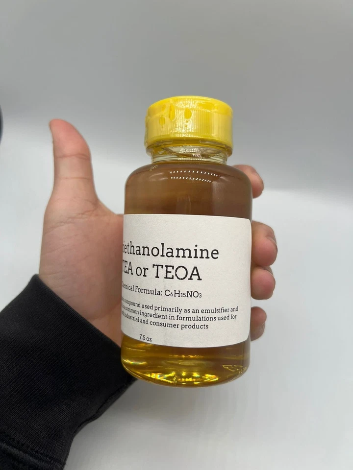 TRIETHANOLAMINE (TEA or TEOA) - 99% Pure - 7.5 oz bottle wholesale gel agent - Image 4 of 4