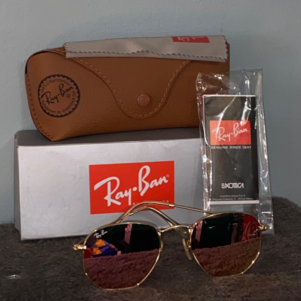 Pink Sunglasses Ray Ban Rosa Hexagonal Ray-Ban Hexagonal Mirrored - Main Image