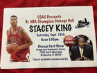STACEY KING Chicago Bulls 3x NBA Champs Signed Photo in action COA — photo 4