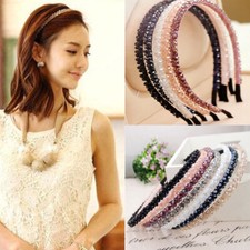 Women Crystal Headband Flower Headband wedding Headdress Hair Accessories Trendy