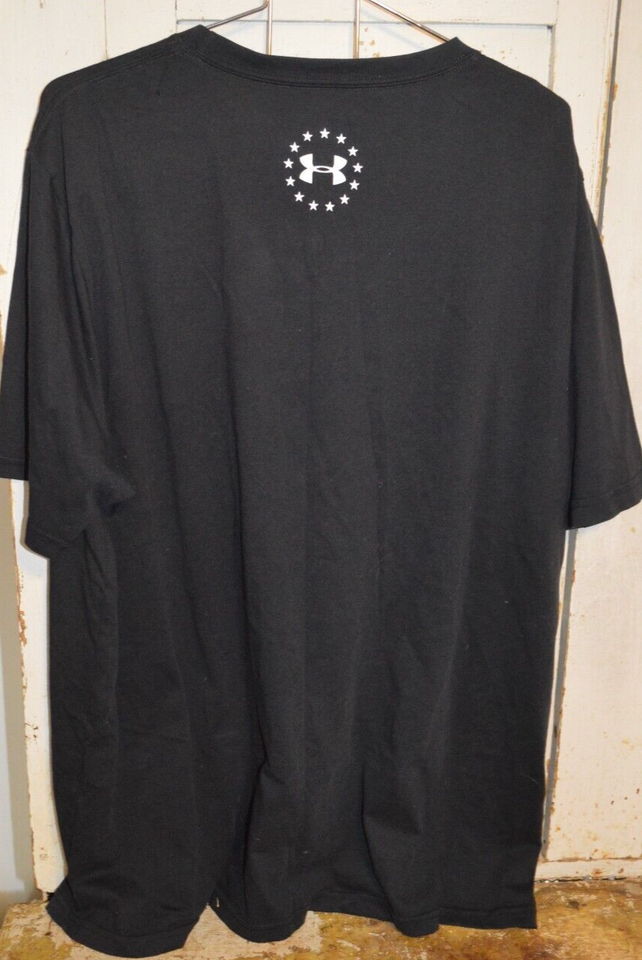 MEN'S UNDER ARMOUR SUPPORT THE TROOPS BLACK SHORT SLEEVE TSHIRT 2XL eBay