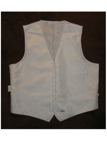 303 NWOT CHAPLIN CSS XLR Men's Light Yellow Dress Vest Size XL 5 Buttons - Picture 8 of 11