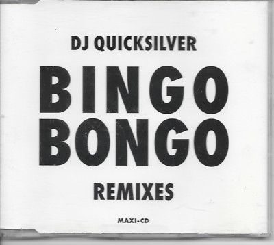 DJ QUICKSILVER - Bingo Bongo (REMIXES) CDM 3TR Trance Euro House 1996 (Maddog)