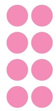 2" Pink Round Label Dots Stickers Color Coding Inventory 2 Inch Dot