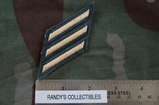 US Army Enlisted Male Service Stripes (3) 9 Years Sew on Dress Greens Uniform