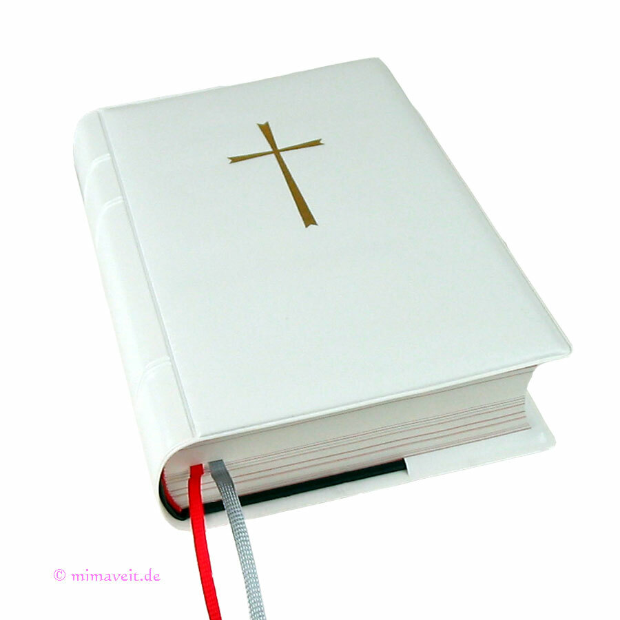 Gotteslobhülle Gotteslob Hülle Buchhülle NEUES Gebetsbuch Gebetbuchhülle weiß