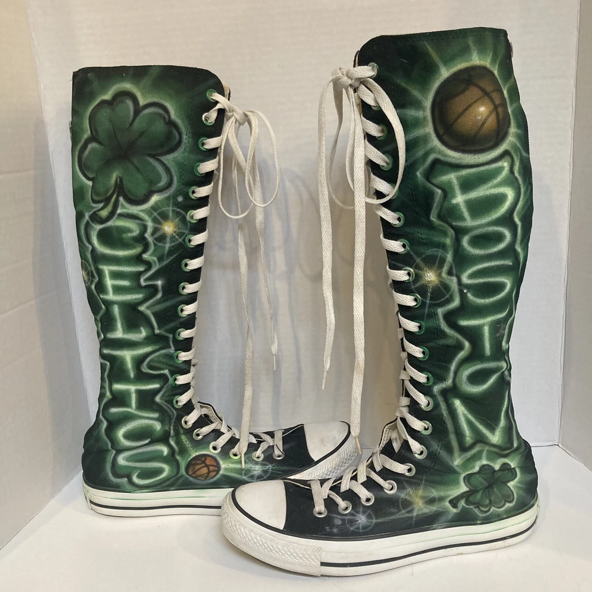 Custom knee sales high converse
