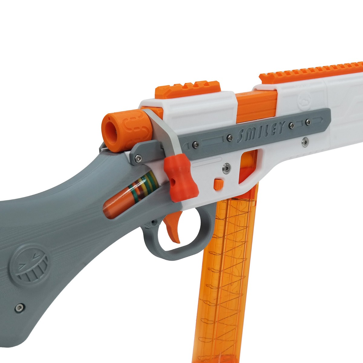 Smiley Foam Darts Blaster Toy by Mighty Shrub 3D Parts