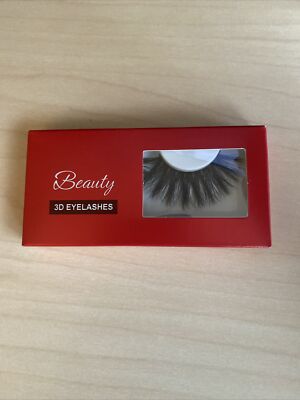New In Box BEAUTY 3D EYELASHES. Full Lashes, Black 1 Pair