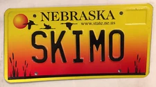 Vanity ESKIMO SKI MO license plate Cold Igloo Native Tribe Inuit Yupik Ice Snow