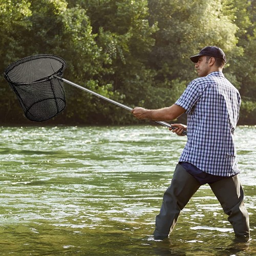 Teleskop Kescher für Garten Teich Pool Laub Fisch Angel Netz Käscher ausziehbar - Bild 16 von 21