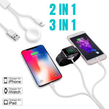 Magnetic Charging 3 in 1 USB Charger Cable For Apple Watch iWatch SE 6 5 4 3 2 1