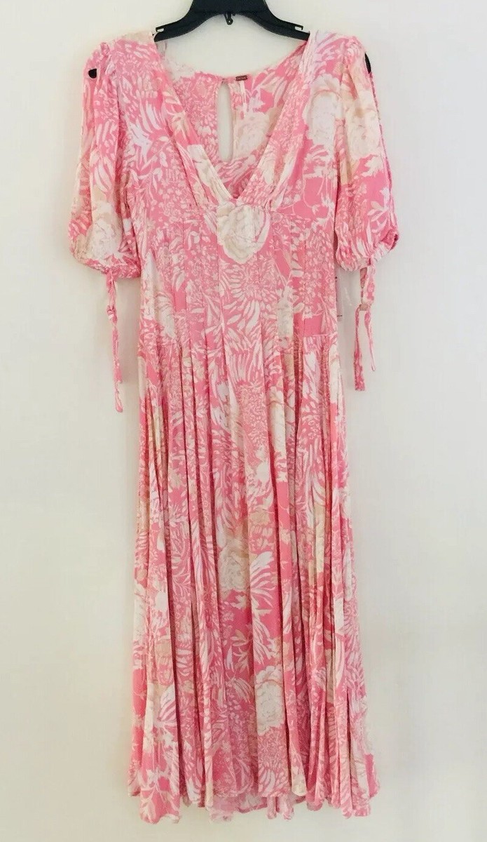 knee length dresses for ladies Free People Forever Time Dress Blue/Black Combo Large