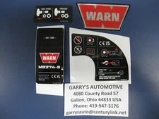 WARN 106136 Winch Replacement Decal Label Kit Set Sticker M8274-S