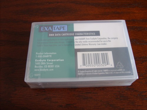 NEW~Exabyte ExaTape 8mm 112m (367ft) DATA Catridge~180093 - Afbeelding 2 van 2