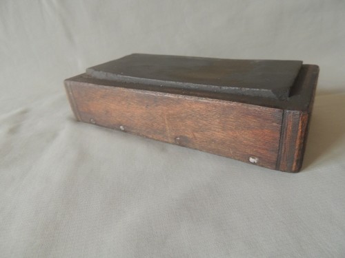 Collectible sharpener wood and metal for straight razor- knifes - Picture 3 of 5