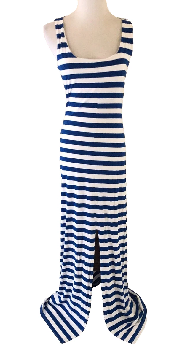 knee length dresses for ladies Long Sleeve Collared Striped Knit Dress – bebe main image 1