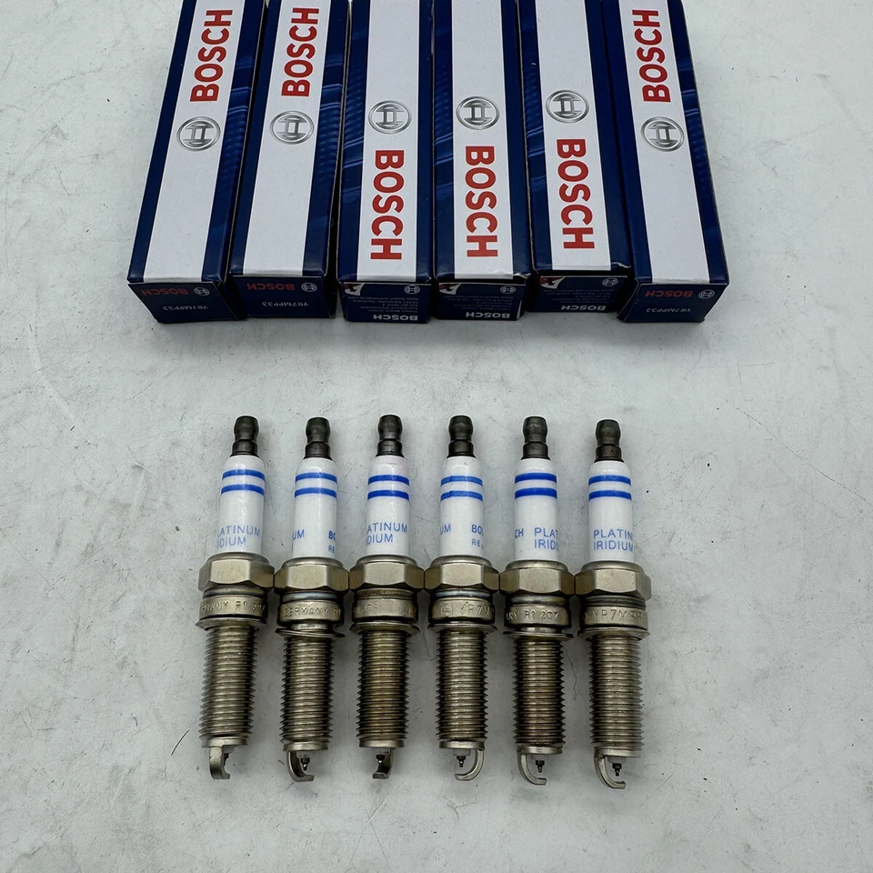 6x bujías dobles platino YR7MPP33 para Mercedes-Benz C300 #004159180326 Foto 2 de 4