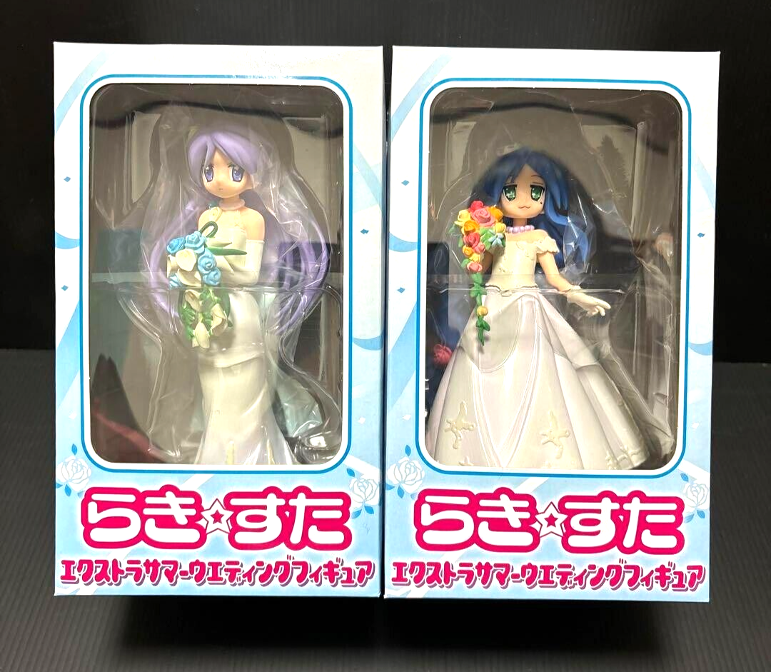NEW Lucky Star Konata & Kagami Extra Summer Wedding Figure 17cm
