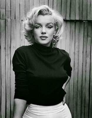 Fridge / Tool Box Magnet - Marilyn Monroe Black Sweater B&W #222