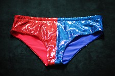 Original Harley Quinn Sequin Shorts Suicide Squad Hot Pants Cosplay Birthday