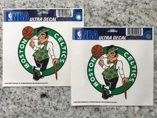 Wincraft Boston Celtics 2 Multi-Use Team Logo Ultra Decals 5" Licensed USA NEW