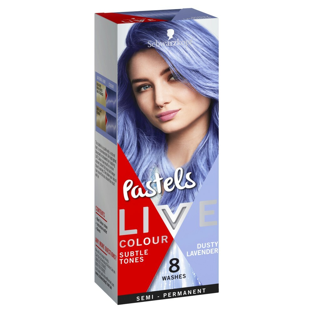 Schwarzkopf Live Colour Pastels 30mL - Dusty Lavender Semi-Permanent 8  Washes | eBay