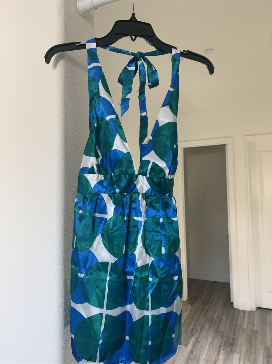 charlotte russe satin dress NEW- Charlotte Russe Satin Geometrical Print Mini Dress Size Medium