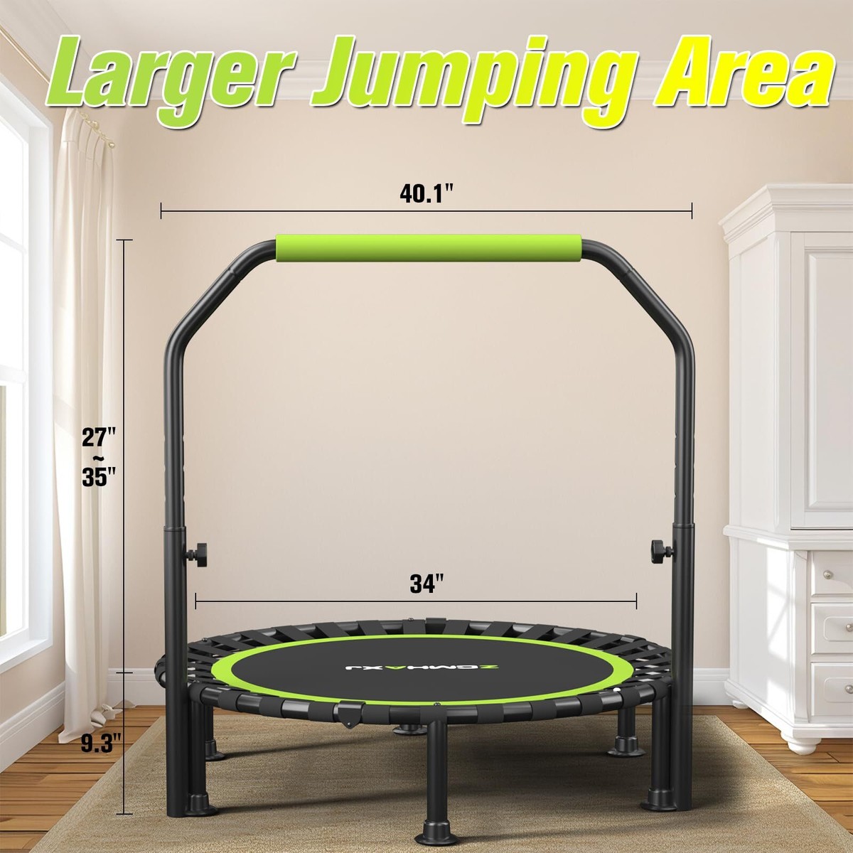 ZCMHAXJ Foldable Mini Trampoline, 40