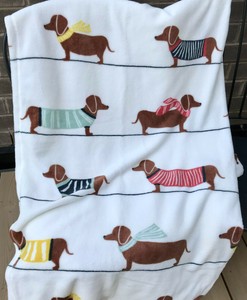 dachshund throw blanket