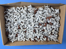 PLASTIC TOY HORSES 1 3/4" TALL. LOT OF 200 PLUS.