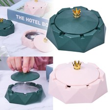 Stainless Steel Ashtray with Lid Cigarette Ash Tray Holder Smoking Accessories