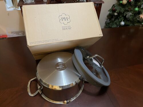 Princess House Culinario Series Healthy Cookware 5 Qt Straining Pot w/ Lid  (6974