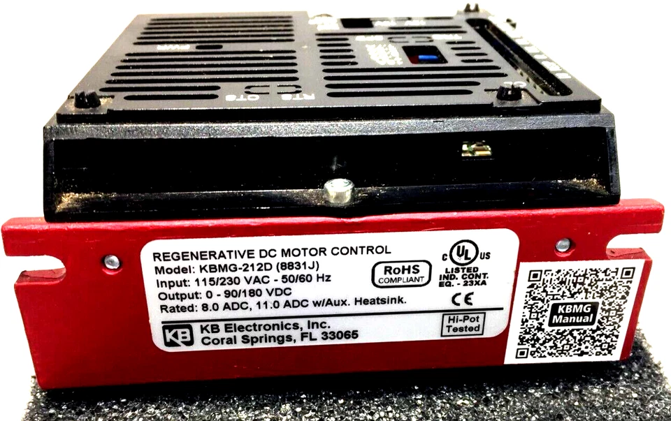 KBMG -212D (8831J) SCR REGEN REVERSING DRIVE INPUT 115/230 VAC OUTPUT 0-130 VDC - Image 3 of 4