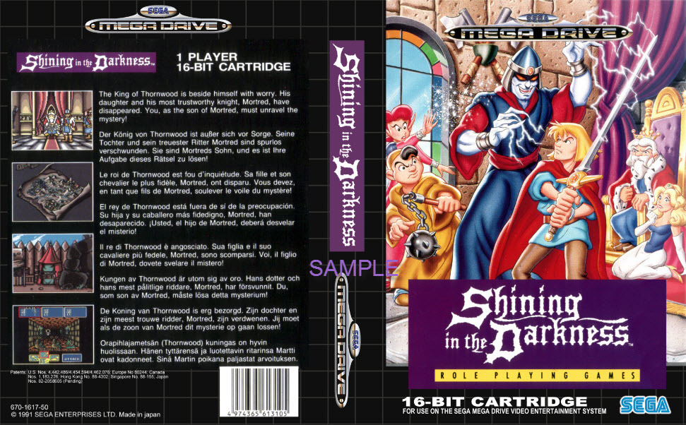 Shining In The Darkness Sur Sega Megadrive – Complet Version US NTSC