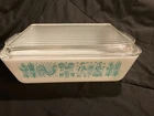 Vintage PYREX Amish Butterprint 1 1/2 Qt. Dish w/Lid 0503 PERFECT GRAPHICS
