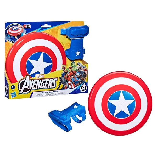 Hasbro Marvel Avengers, Captain America Spielzeug Mit Magnetschild, 3+-image