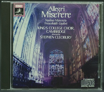 Allegri Miserere King's College Choir Cambridge EMI digital 1984 early italian