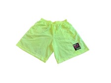Vintage 80s 90s Surf Style Neon Yellow Beach Swim Trunks Retro Men s Large USA