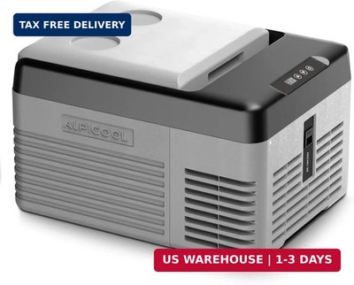 Alpicool Car Refrigerator 12 Volt Portable Car Fridge 10 Quart(9 L Electric Cool
