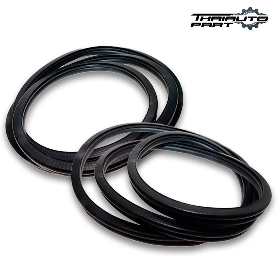 4 Sello de puerta resistente al clima goma delantero trasero derecho Rh para Hyundai Excel 1990-95 4 puertas Foto 3 de 4