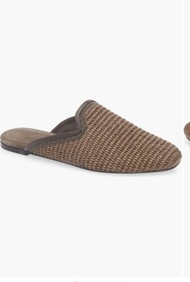 Brunello  Cucinelli Monili Trim Raffia Mules