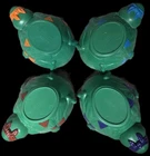 *FULL SET* 1990 Vintage Teenage Mutant Ninja Turtles Cereal Bowls Lot of 4 TMNT