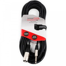 Image of Male XLR Mono Jack Adaptor Lead 6.35mm to XLRM Audio Cable 1m 3m 6m 10m Options