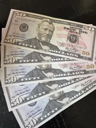 $100’s & $50’s Prop Replica Money For Movies, Parties, Tik Tok, Instagram image 3