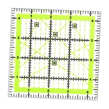  Quilting Ruler (4.5"X4.5"), Square Quilting Rulers Fabric Cutting Ruler 