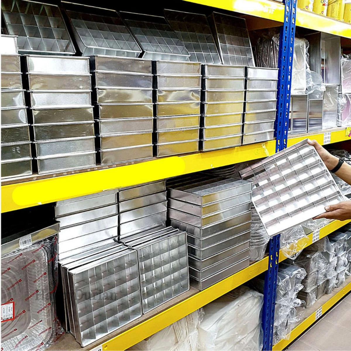 100 Schlitze Brownie Pfanne mit Schneider Quadrat Backblech Teiler Form 10'x10' 12'x12